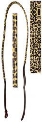 Showman 4ft Leather over & under with leather cheetah print overlay